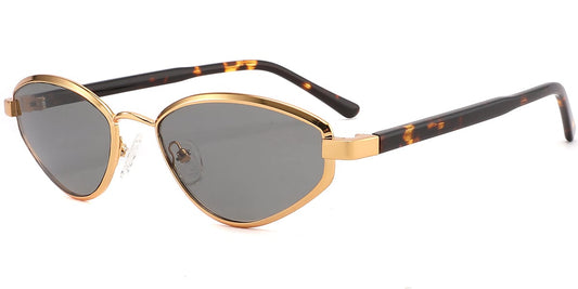 Acetate Metal Geometric Sunglasses SG9368