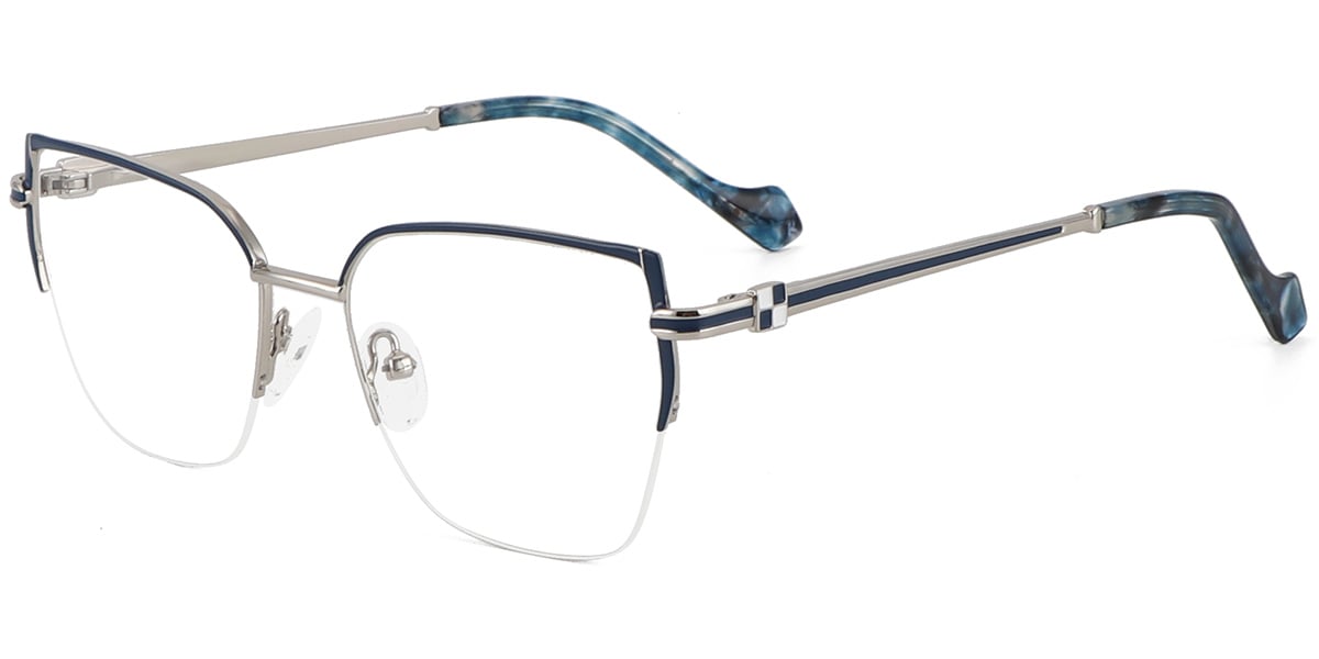 Acetate Metal Square Frame F8873