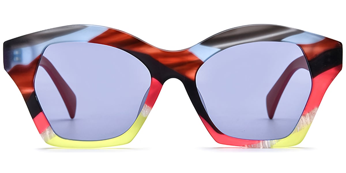 Acetate Geometric Sunglasses SG7300