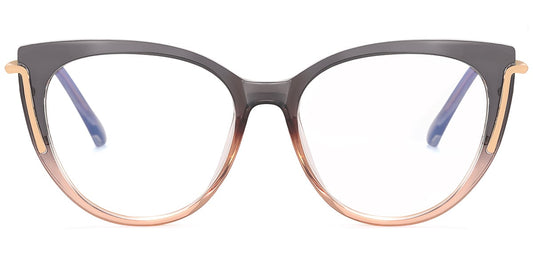 Metal TR Cat Eye Frame F8465