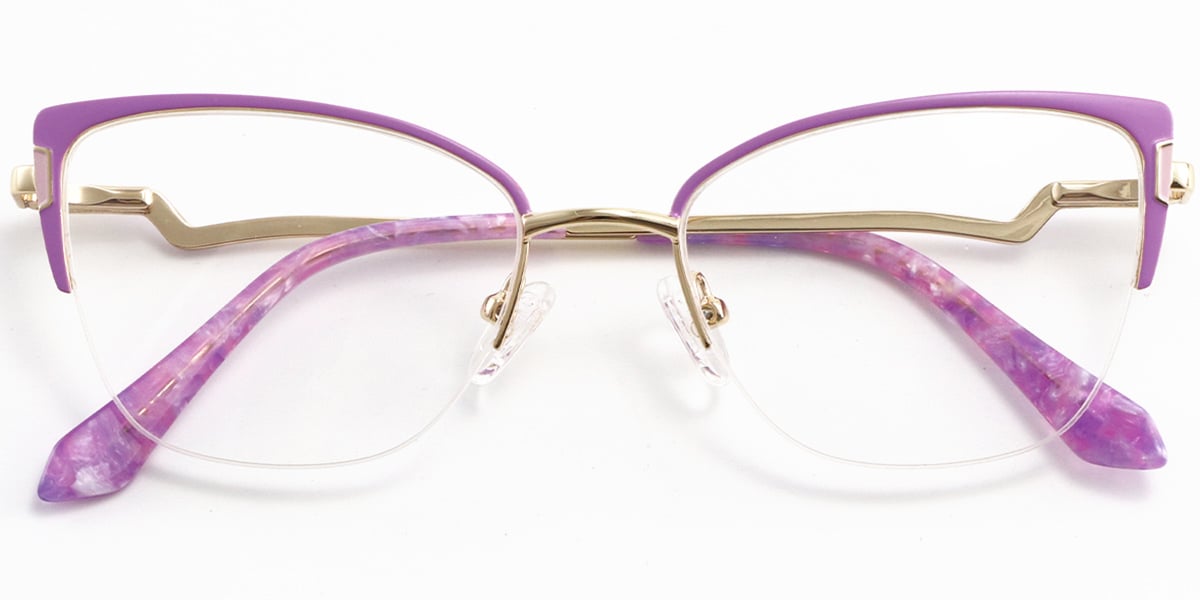 Acetate Metal Rectangle Frame F9010