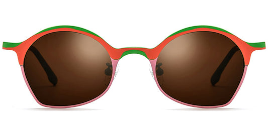 Titanium Geometric Sunglasses SG7311
