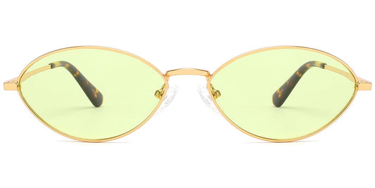 Metal Oval Sunglasses SG10161