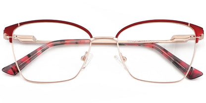 Acetate Metal Square Frame F9014