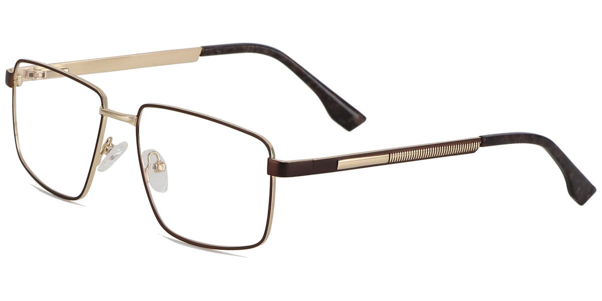 Acetate Metal Square Frame F9007