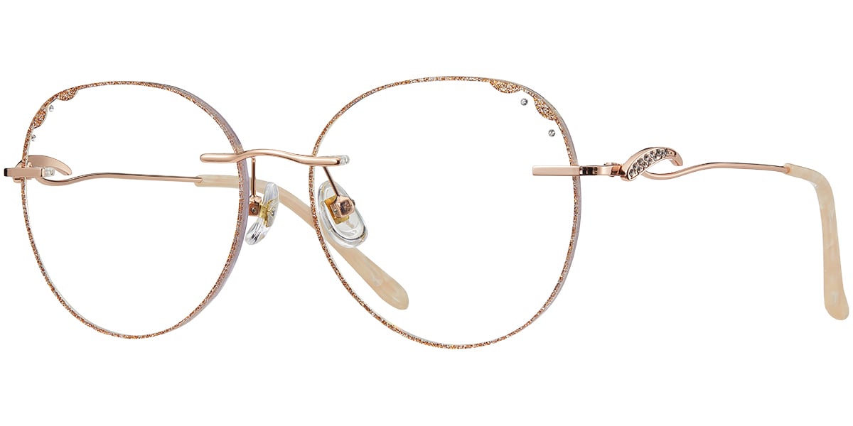 Round Eyeglasses F7755