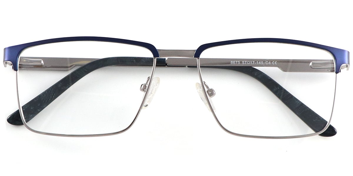Acetate Metal Rectangle Frame F8553