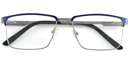 Acetate Metal Rectangle Frame F8553