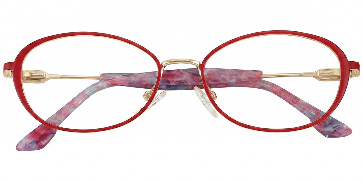 Acetate Metal Oval Frame F9001