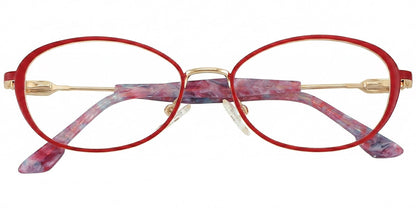 Acetate Metal Oval Frame F9001