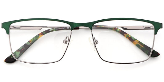 Acetate Metal Rectangle Frame F8543