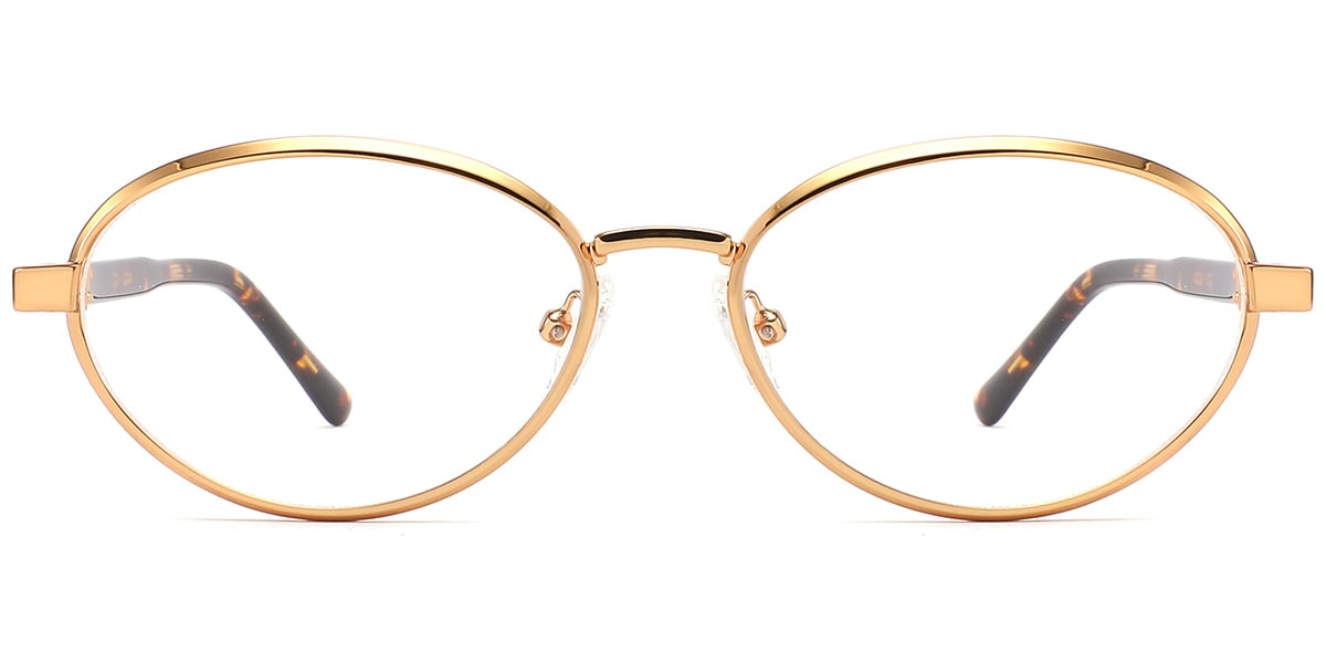 Acetate Metal Oval Frame F10399