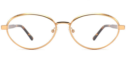 Acetate Metal Oval Frame F10399