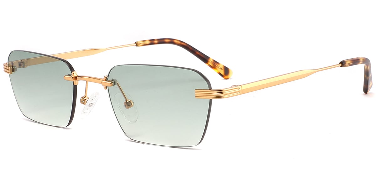 Acetate Metal Rectangle Sunglasses SG9365