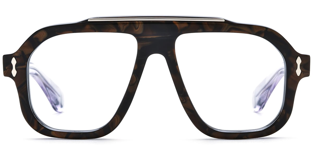Acetate Square Frame F8340
