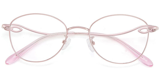 Acetate Metal Oval Frame F9106