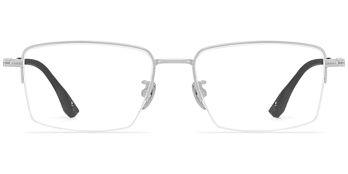 Acetate Titanium Rectangle Frame F9447