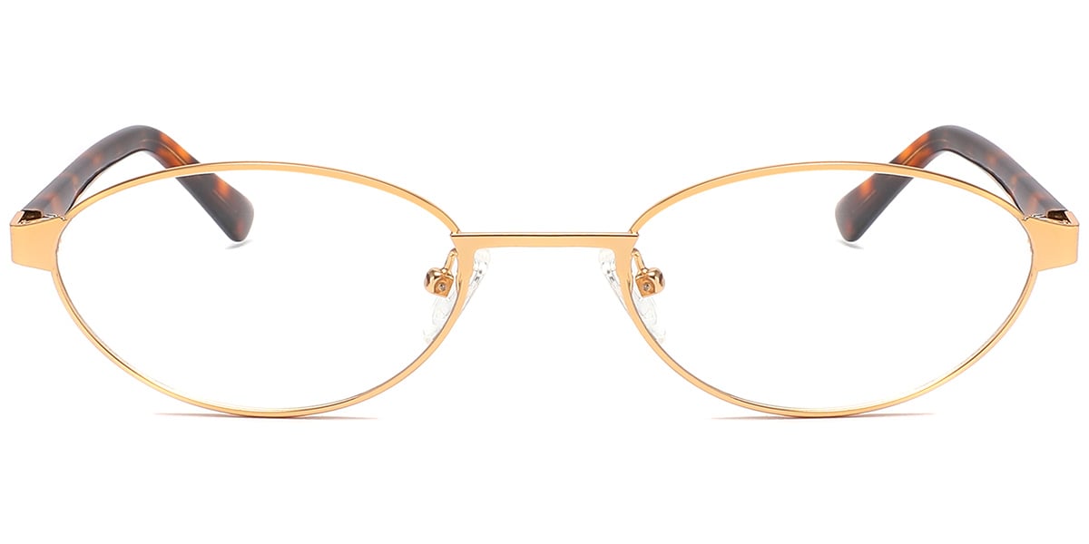Acetate Metal Oval Frame F10384