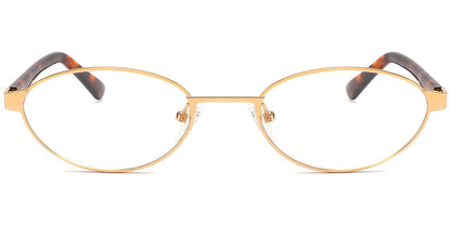 Acetate Metal Oval Frame F10384
