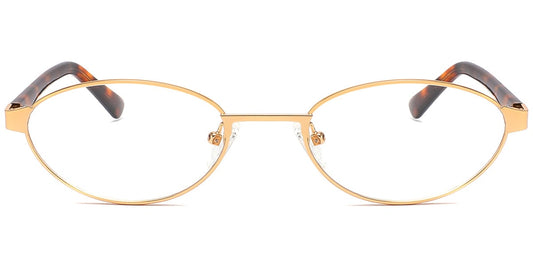 Acetate Metal Oval Frame F10384