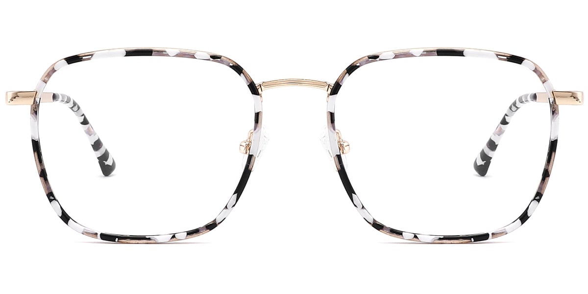 Acetate Metal Square Frame F10271