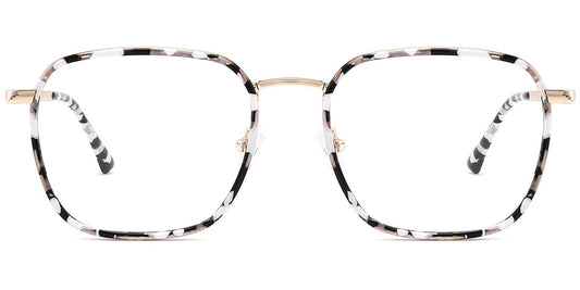 Acetate Metal Square Frame F10271