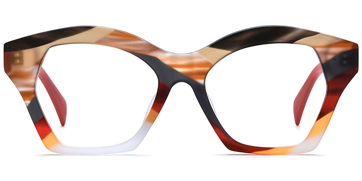 Acetate Geometric Frame F7314