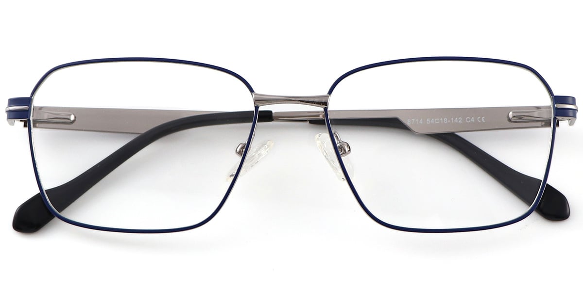 Acetate Metal Square Frame F8723