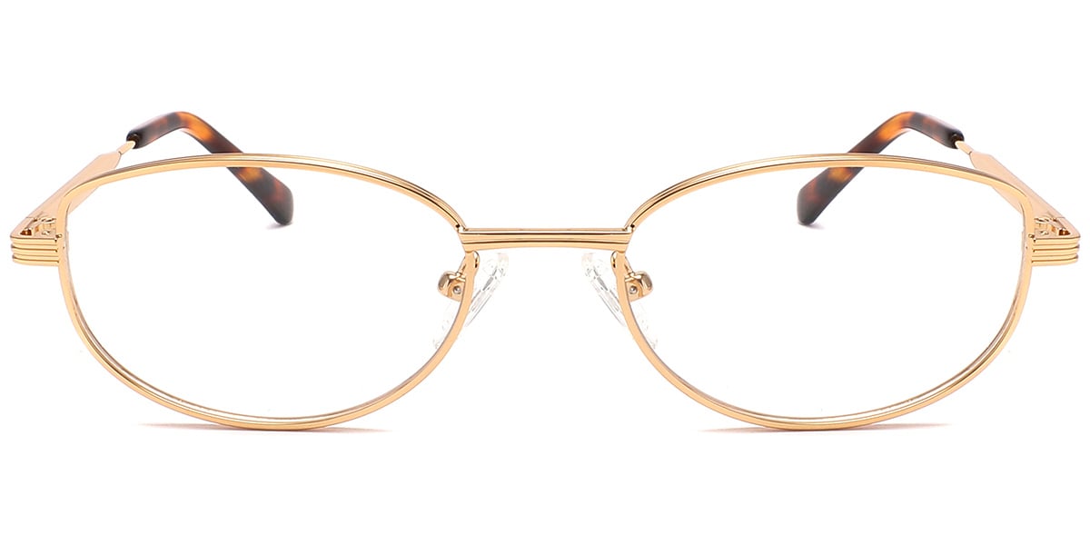 Acetate Metal Oval Frame F10387