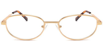 Acetate Metal Oval Frame F10387