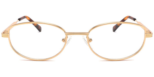Acetate Metal Oval Frame F10387