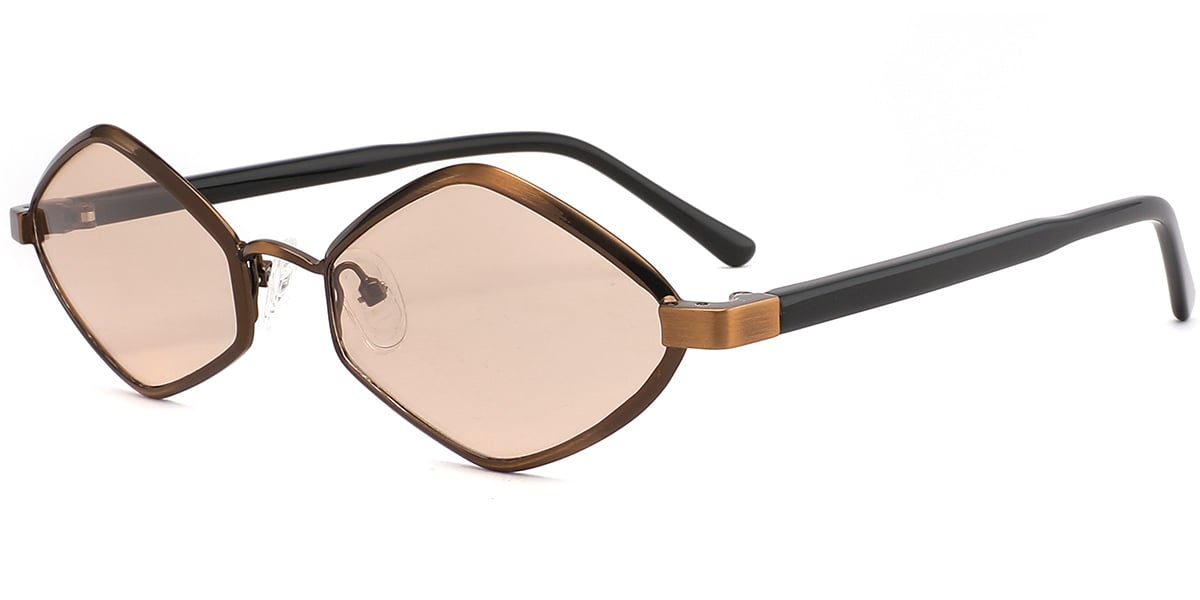 Acetate Metal Geometric Sunglasses SG9369