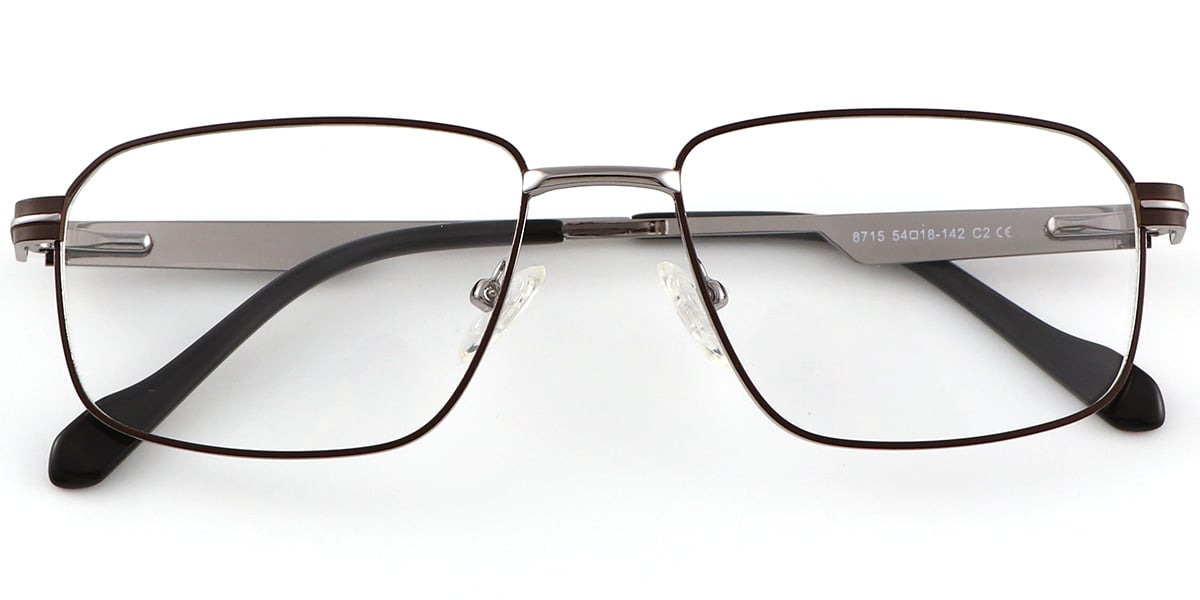 Acetate Metal Rectangle Frame F8724