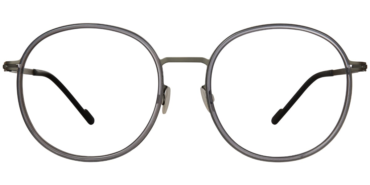 Acetate Metal Square Frame F5887
