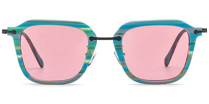 Acetate Titanium Square Sunglasses SG7178