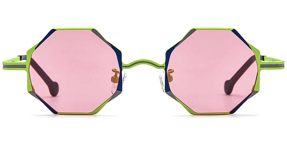 Titanium Geometric Sunglasses SG7306
