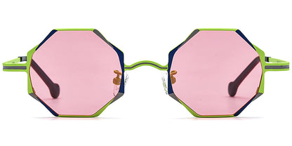 Titanium Geometric Sunglasses SG7306