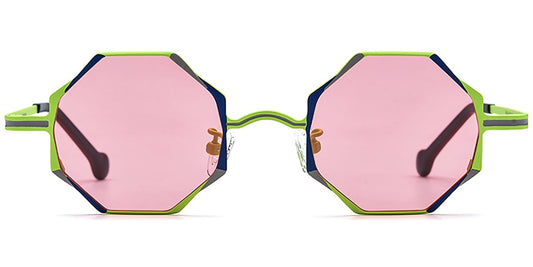 Titanium Geometric Sunglasses SG7306