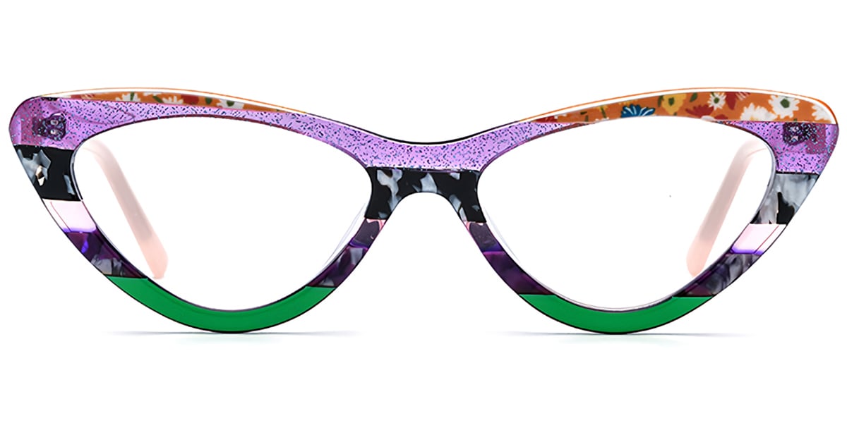 Acetate Cat Eye Frame F7569