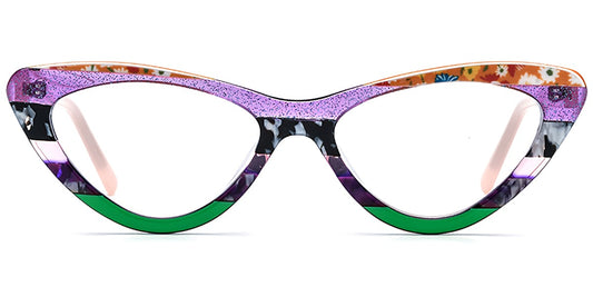 Acetate Cat Eye Frame F7569