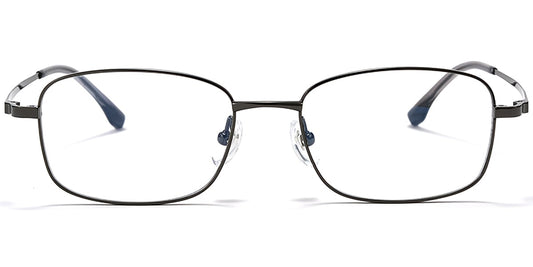 Metal Titanium Oval Frame F7530