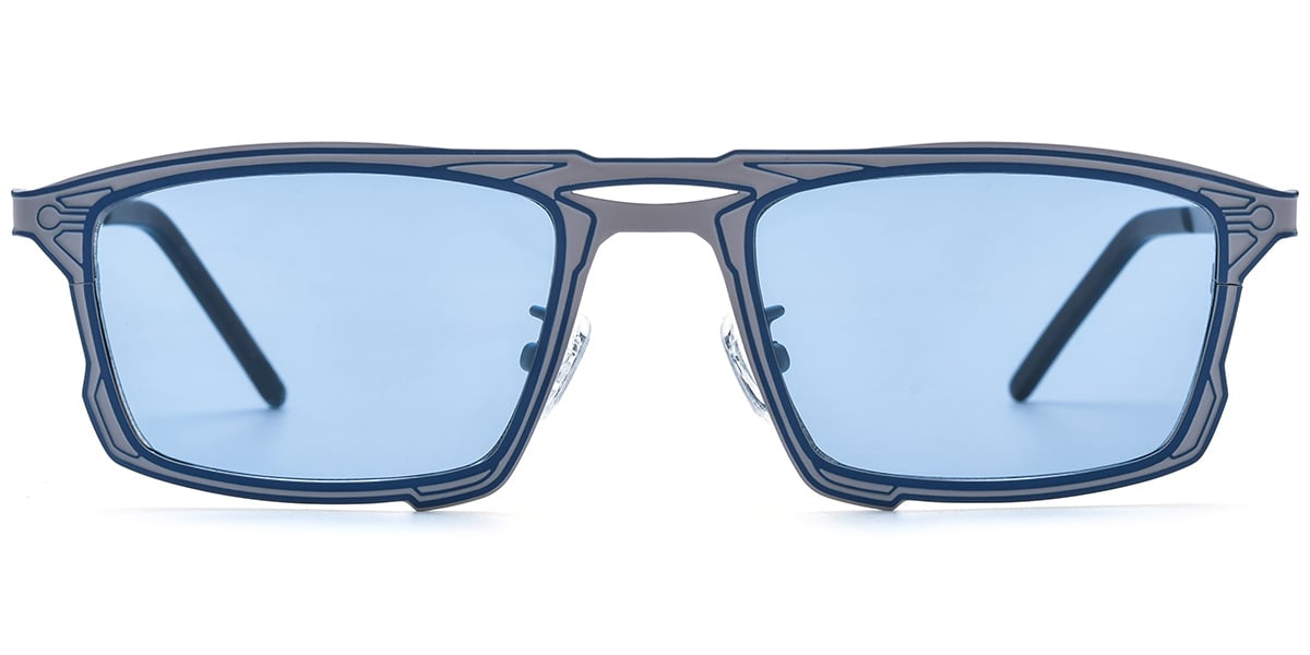 Titanium Rectangle Sunglasses SG8339
