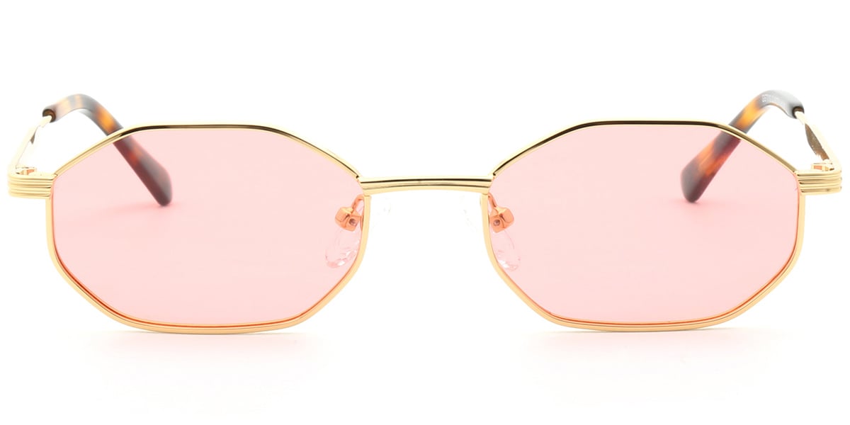 Acetate Metal Geometric Sunglasses SG9353