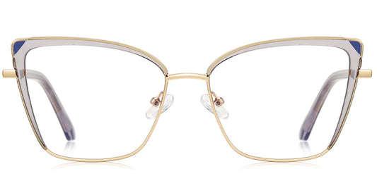 Metal TR Cat Eye Frame F6842