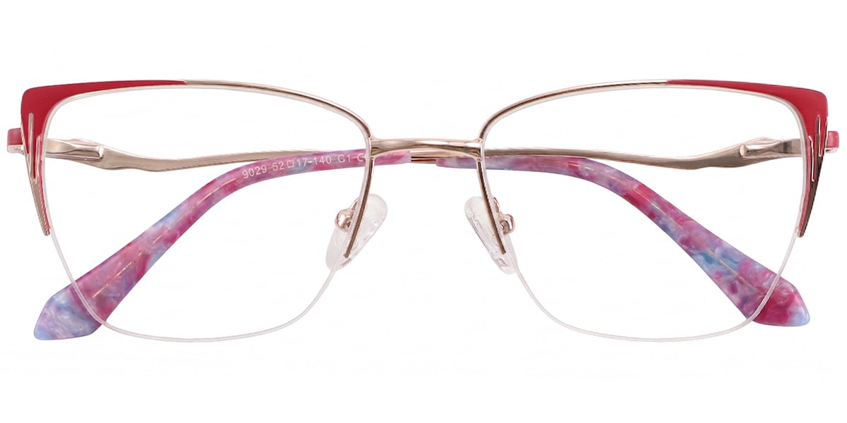 Acetate Metal Square Frame F9020