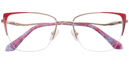 Acetate Metal Square Frame F9020