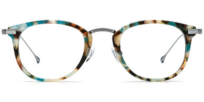Acetate Titanium Oval Frame F7023