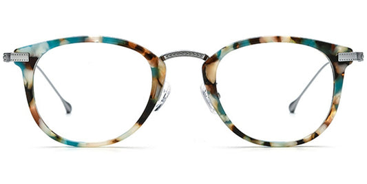 Acetate Titanium Oval Frame F7023