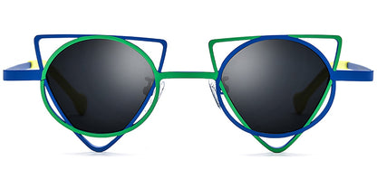 Titanium Geometric Sunglasses SG7169