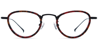 Acetate Titanium Cat Eye Frame F7724